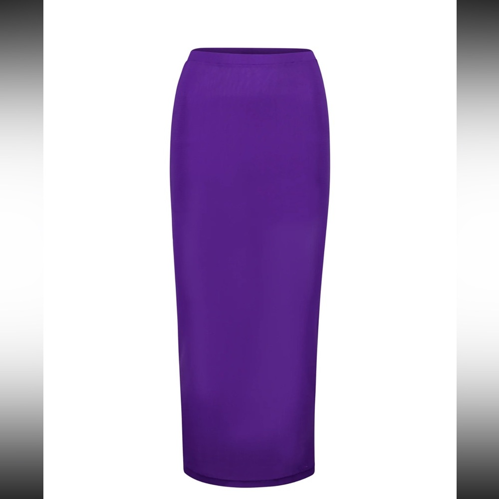 New Amethyst Mesh Maxi Skirt WITH HARPER LU